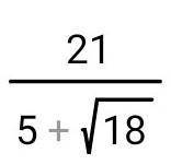 Освободитесь от иррациональности в знаменателе дроби..​