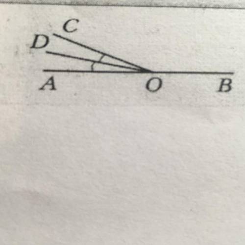 Луч OD является биссектрисой угла AOC, ∠BOD=166 (рис. 36).