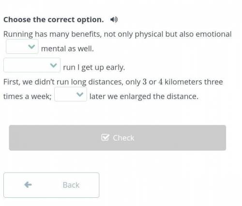 Running has many benefits, not only physical but also emotional (so that / but /and)mental as well.(