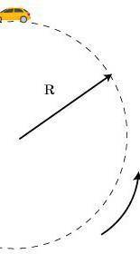 А) определить куда направлена линейная скорость авто в верхней точке кольцевой дороги b) определить