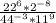 \frac{22^{6} * 2^{-8}}{44^{-3} * 11^{9}}