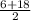 \frac{6 + 18}{2}