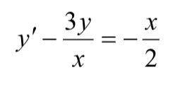 Дифференциальные уравнение . Решите y'-3y/x= -x/2