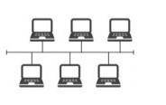 Определите топологию компьютерной сети ​