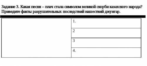 Какая песня-плач стала символом Великой скорби казахского народа? Приведите факты разрушительных пос