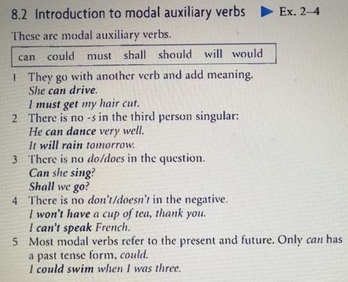 These are modal auxiliary verbs. cancouldMustshallshould will would1. They go with another verb and