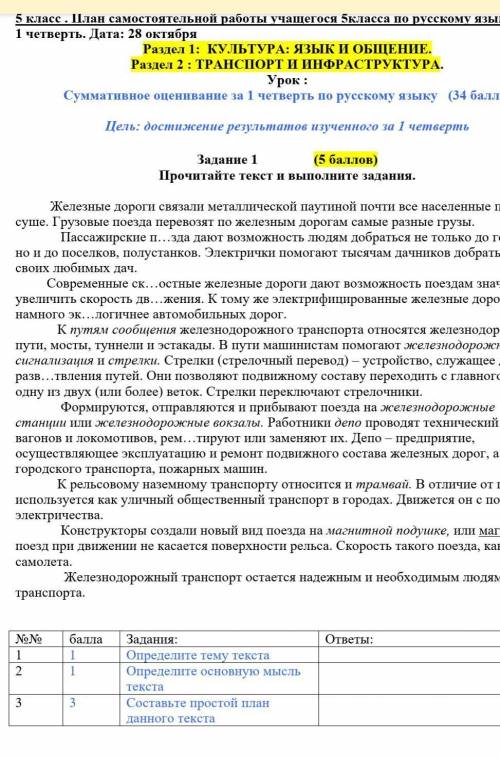 Как ключевые словосочетания, отражающие основную информацию обоих текстов​