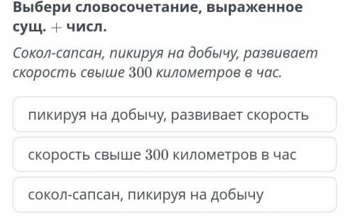 К. Кулиев «Не разоряйте птичьего гнезда». Қайталау Выбери словосочетание, выраженное сущ. + числ.Сок