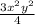 \frac{3x {}^{2}y {}^{2} }{4}