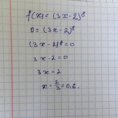 Написать общий вид первообразных f(x)=(3x-2)^8 У меня есть решение , но я не знаю правильно ли и мож