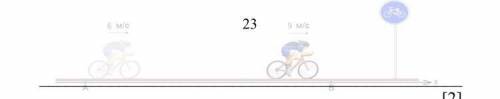 На рисунке показано как велосипедист движется из пункта А в пункт В. а) Первые 120 секунд велосипеди
