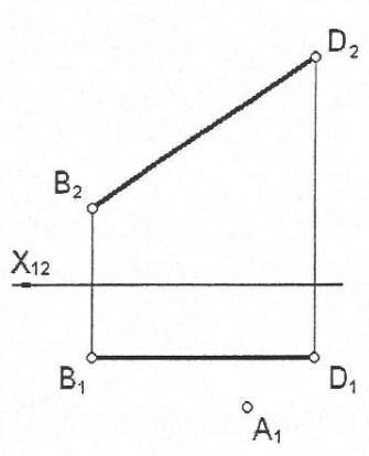 Постройте проекцию рлмба АBCD если даны диагональ и горизонтальная проекция вершины А​