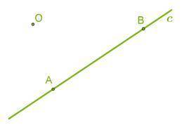Верных ответов: 3 O∈ отрезку AB O∈ прямой c O∉ отрезку AB A∈ прямой c O∉ прямой c Назад Вперед