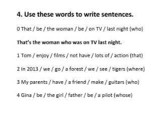 Use there words to write sentences. Плз от тому кто ответит. ​