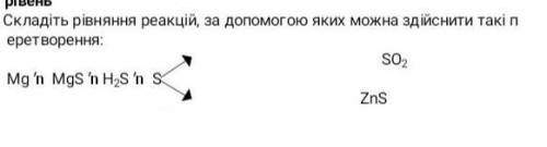 Складіть рівняння реакції за до яких можна здійснити такі перетворення ​