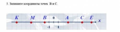 Запиши координаты точек В и С​