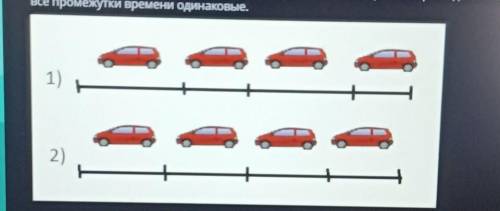 Текст ЗАДАНИЯ Выберите рисунок, на котором изображено прямолинейное равномерное движение. Следует уч