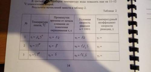 [ ] Найти температурный коэффициент скорости реакции.