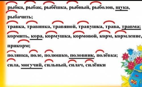 Однокоренных слов затем формы одного и того же слава.​