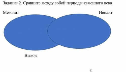 Сравните между собой периоды каменного века мезолит и неолит​