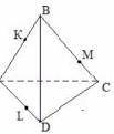 Побудувати переріз тетраедра ABCD площиною, що проходить через точки K, M, L. ​