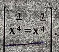 Решите уравнение X=^1/4=X^7/4