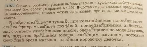 Составить два сложных предложения с словосочетаниями которые, можно использовать при описании внешно