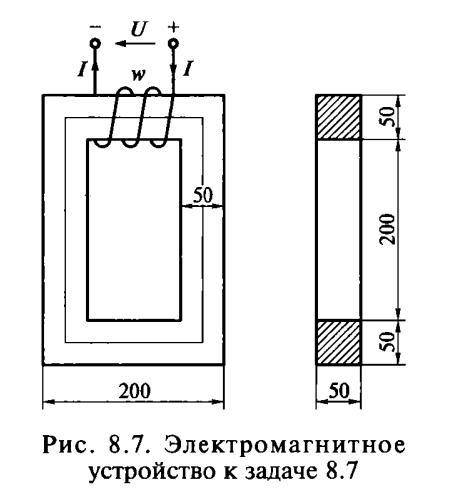 8.4. В тороидальном сердечнике кольцевой формы из электротехнической стали марки 1511 (приложение 4)