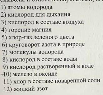 Подчеркните предложения в которых говориться о простом веществе запишите символы и относительную ато