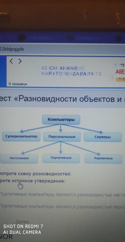 Рассмотрите схему разновидностей выберите верное утверждениеа) портативные компьютеры являются разно