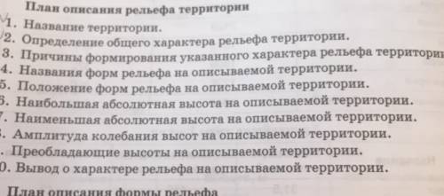 план описание рельефа Уральских гор название территории 2) определите общего характера рельефа терри