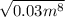 \sqrt{0.03m ^{8} }