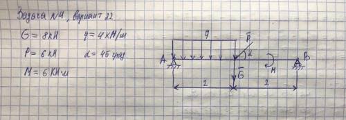 Найти реакции связей (опор), наложенных на основное тело конструкции – балку или сварной стержень