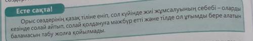 4-тапсырма. Термин сөздерге қатысты «Есте сақта!» айдарындағы ойды талқылаң-дар.​