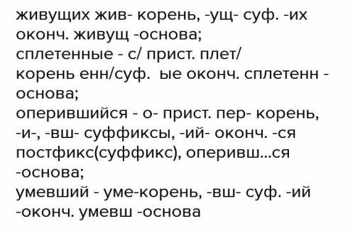 Контрольная работа по теме «Причастие» 1 вариант 1. Выпишите причастия из текста, произведите их мор