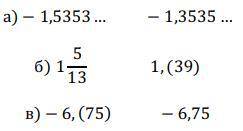 Сравните числа (запишите верный знак неравенства): Можно сделать только б и в, но ЖЕЛАТЕЛЬНО сделать