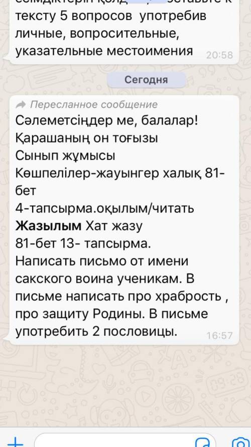 По казахскому ! Надо написать письмо от имени Сакского воина ученикам. В письме написать про храброс