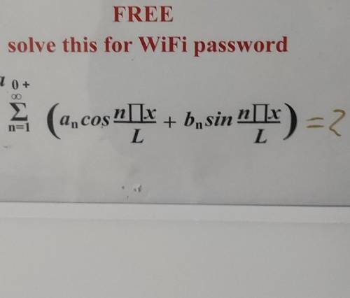 F(x) = a 0+(ancos n Lx + bnsinsin | )=2n=1 к фото: f(x)=a​