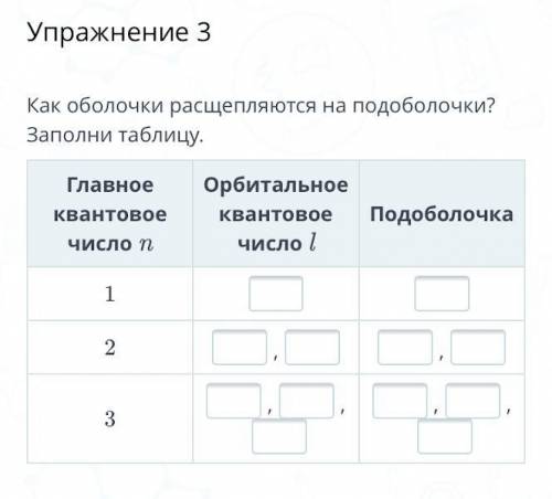 Химия. Соотнесите каждое понятие с его характеристикой. Тема Состав и строение атома. Второе задание