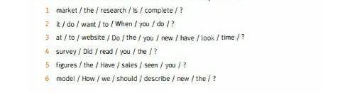 Is complete the research market? When do you want to do itDo you have time to look at the new websit