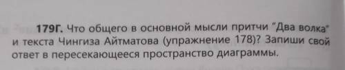 179г. Что общего в основной мысли притчи Два волка и текста Чингиза Айтматова (упражнение 178)? Зап