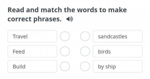 Read and match the words to make correct phrases.​