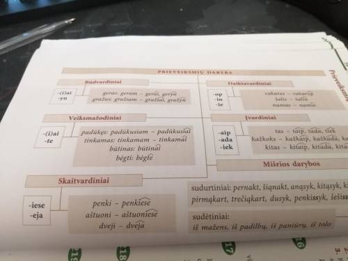 Sugalvoti 14 sakinių pagal prieveiksmių darybos schemą.