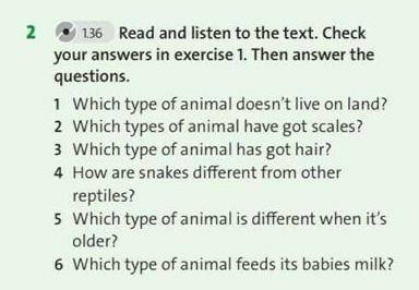 Read and listen to the text. Check your answers in exercise Read and listen to the text. Check your