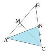 В треугольнике ABC сторона AB равна 4 см, высота CM, проведённая к данной стороне, равна 14 см. В тр