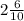 2 \frac{6}{10}