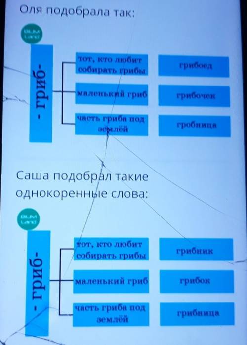 Ребятам нашего класса учитель дал домашнее задание: подобрать однокоренные слова с корнем -гриб-, ис