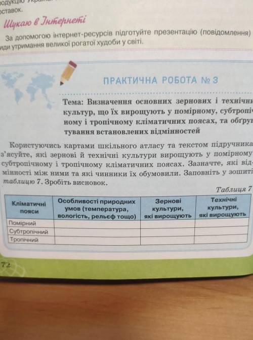 Привіт, до ть будь ласка з практичною роботою по географії ​