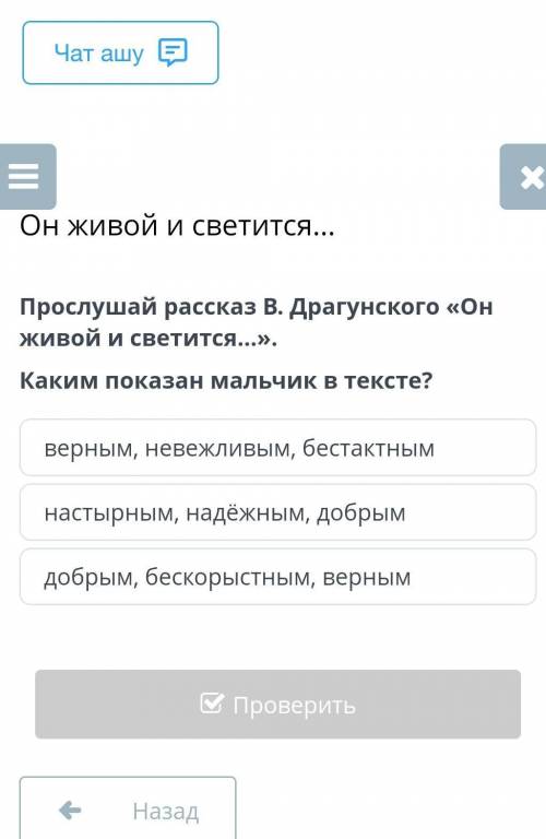 Каким показан мальчик в тексте?​