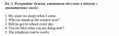 Раскройте скобки, употребляя глаголы в одном из грамматических времен: